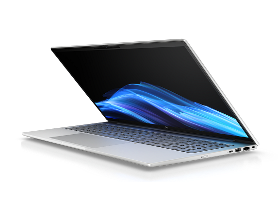 Angle. HP - HP EliteBook Laptop Computer 16" WUXGA Intel Core Ultra 5 16 GB memory;256 GB - Glacier silver aluminium.