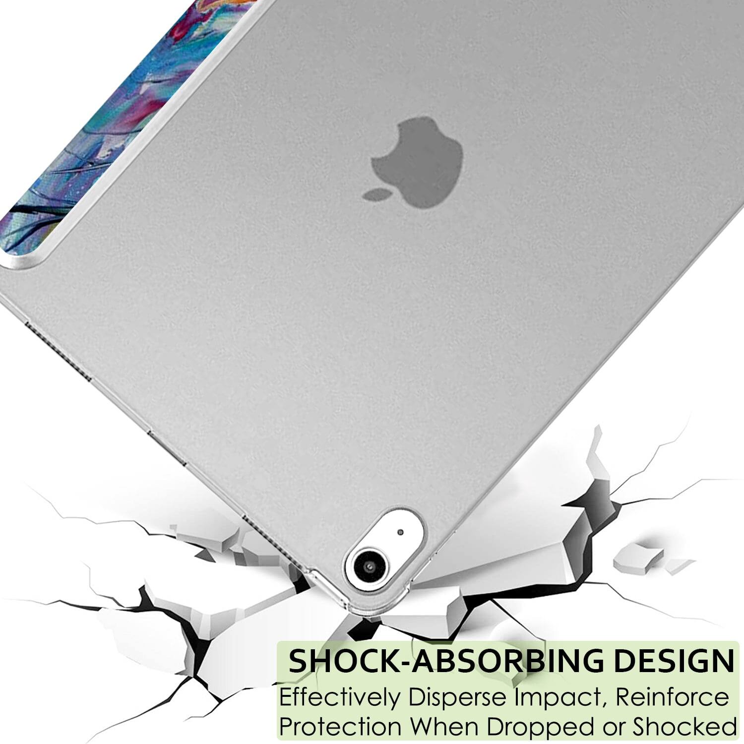 SHOCK-ABSORBING DESIGN  
Effectively Disperse Impact, Reinforce Protection When Dropped or Shocked