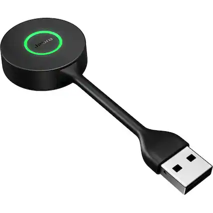 Front. Jabra - Jabra Link 400a MS - USB-A - DECT Adapter, NA - for Headset - White.