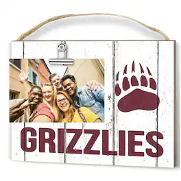 Jardine - Montana Grizzlies 8'' x 10'' Weathered Clip It Frame - White