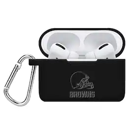 Artinian - Cleveland Browns Debossed Silicone Airpods Pro Case Cover - No Size - Multicolor