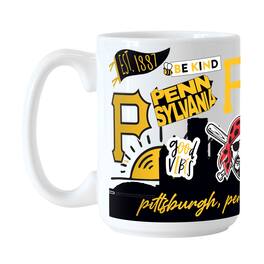 Logo Brands - Pittsburgh Pirates 15oz. Native Ceramic Mug - Multicolor