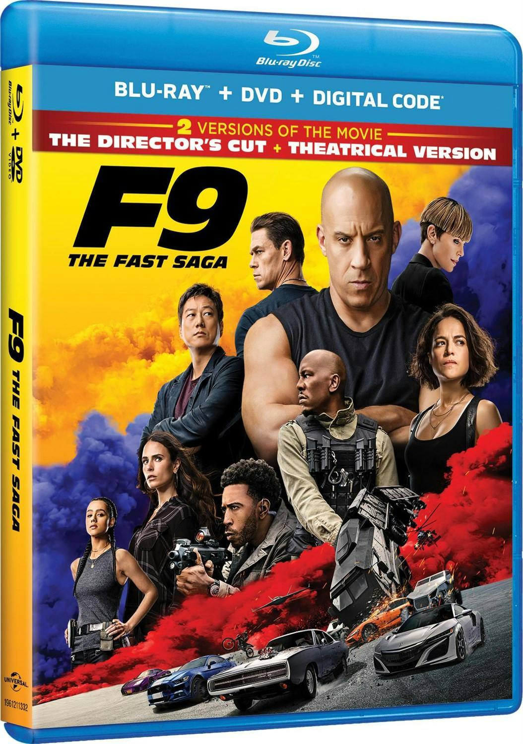 Angle. F9: The Fast Saga (with DVD) [Blu-ray].