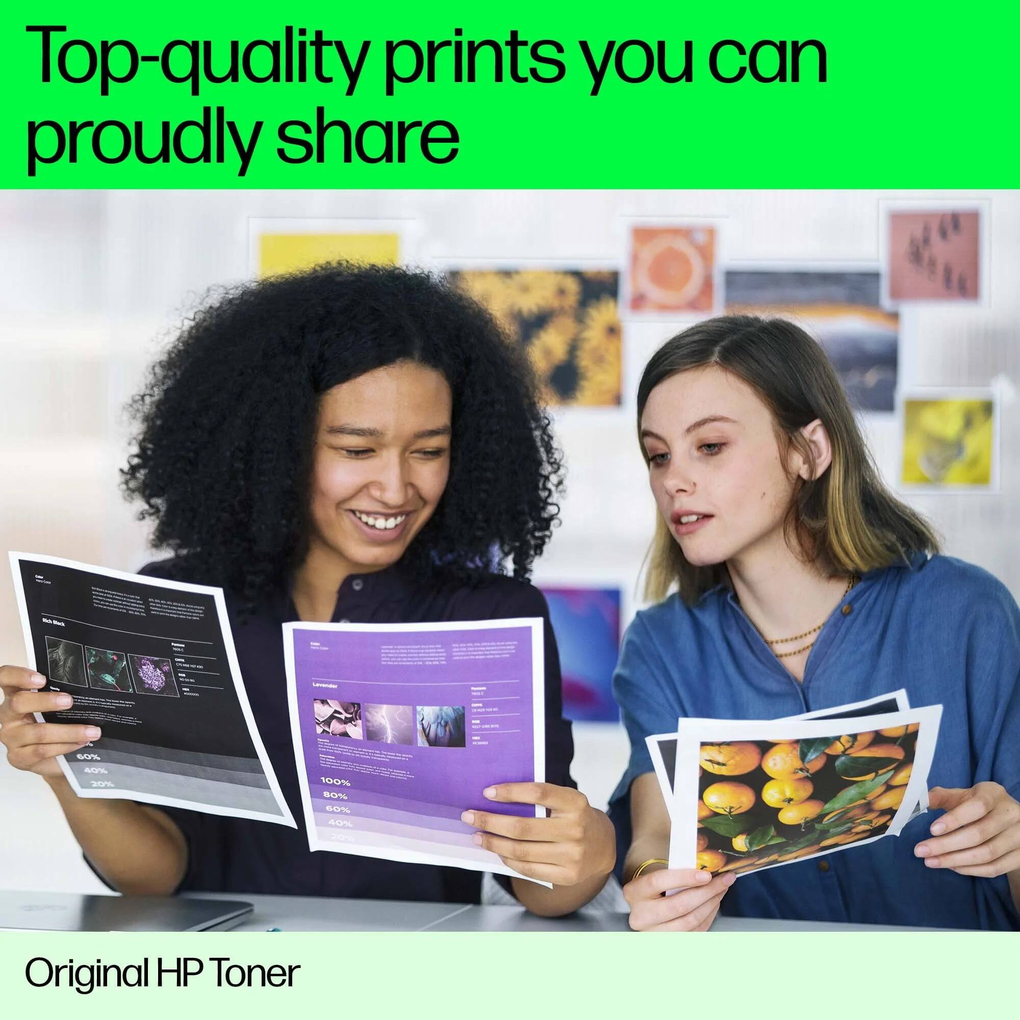 Top-quality prints you can proudly share

Original HP Toner