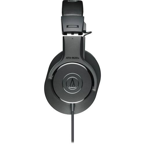 Alt View 1. Audio-Technica - Audio-Technica ATH-M20x Professional Studio Monitor Headphones, Black - Black.