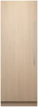 Front. Fisher & Paykel - 15.6 cu ft 30 in Panel Ready Column Freezer Ice Only LH - Panel Ready.