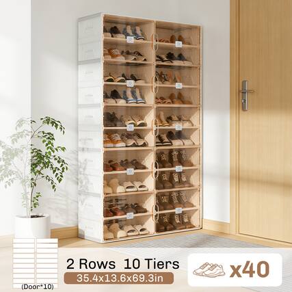 2 Rows 10 Tiers
35.4x13.6x69.3in (Door*10) x40