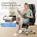 Ergonomically Designed Backrest: Comfortable back support can fit your back curve to protect your spine.
4.5" Bigger/Thicker Cushion: Enlarged and thickened, comfortable to sit, not collapsed after a long time.