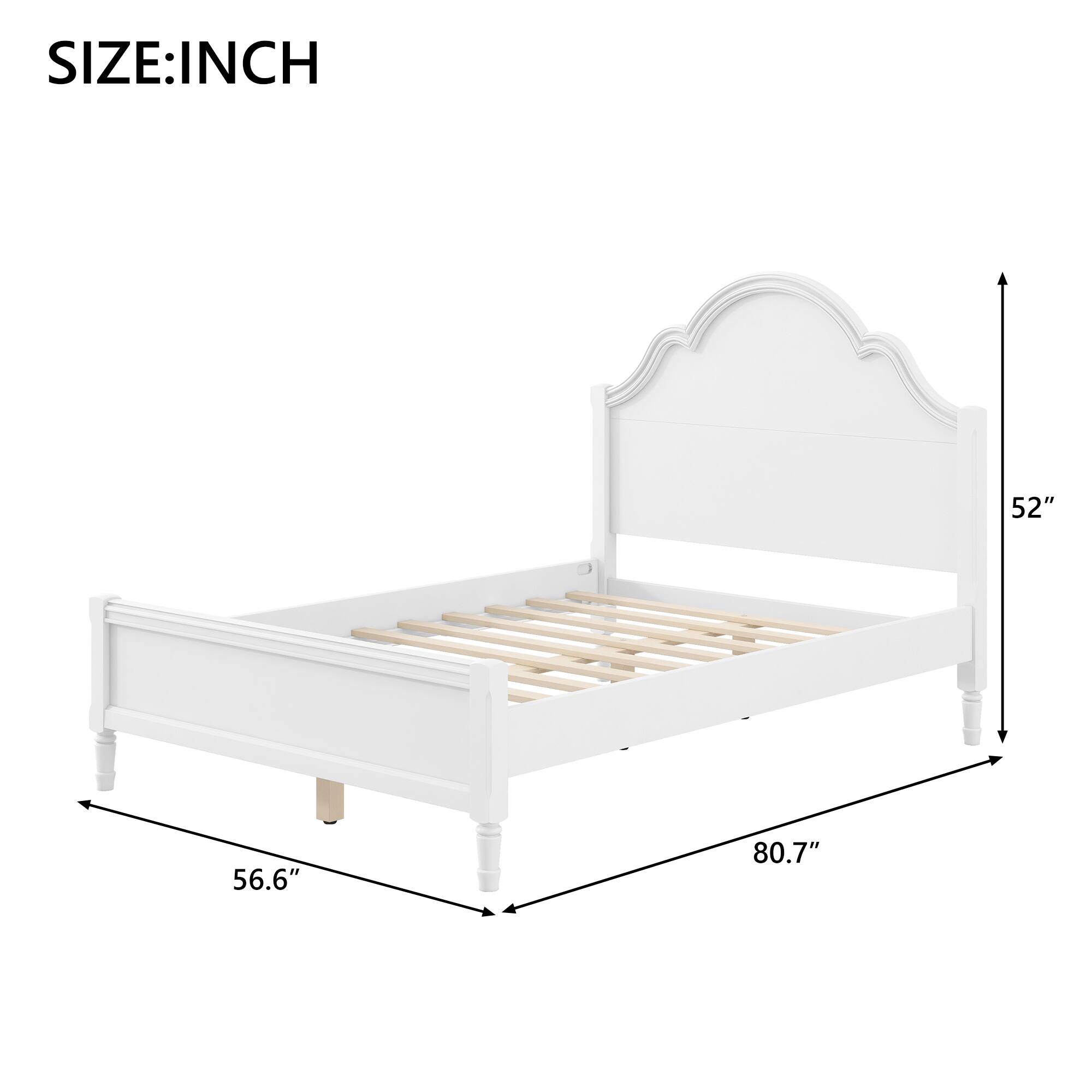 SIZE: INCH  
52" 56.6" 80.7"