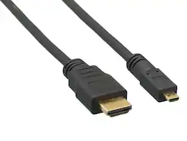 Cable Leader - High-Speed HDMI to Micro HDMI Cable with Ethernet, 4K Support for GoPro, Raspberry Pi, Action Camera - Black