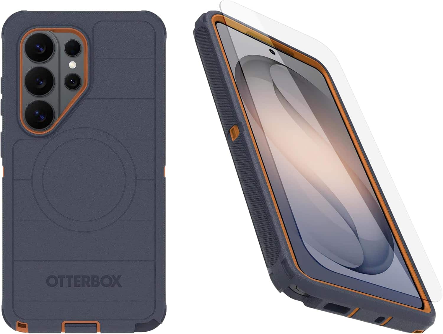 OtterBox - Galaxy S26 Ultra Bundle: Defender Series Case with Magnets & Screen Protector - Case Only - Rugged & Durable - Navy Canyon (Blue & Orange) price history on PriceWatchPro