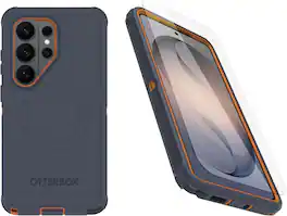 OtterBox - Galaxy S26 Ultra Bundle: Defender Series Case with Magnets & Screen Protector - Case Only - Rugged & Durable - Navy Canyon (Blue & Orange)