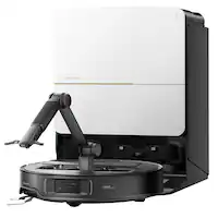 Roborock - Saros Z70 Robot Vacuum & Mop, OmniGrip Arm, 22,000Pa Suction, 3.14" Ultra Slim, Obstacle Avoidance, AdaptiLift Chassis - Silver - Front_Zoom