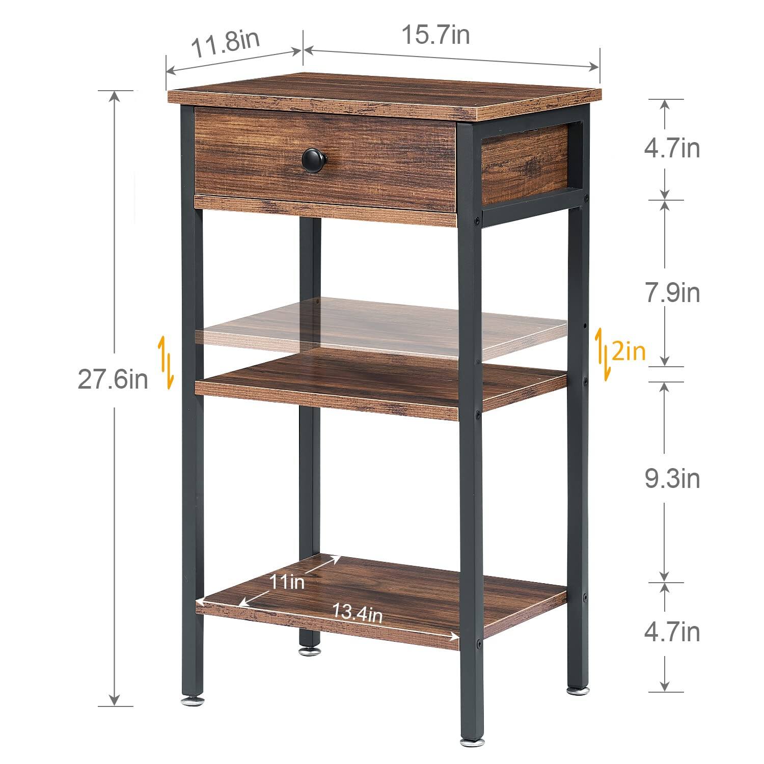 11.8in  
15.7in  
4.7in  
7.9in  
27.6in  
2in  
9.3in  
11in  
13.4in  
4.7in