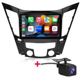 Junsun - Backup Camera 8 Core 9"Android15 4+64GB carplay For Hyundai Sonata 2011-2015 Car Stereo Radio GPS Navi WIFI RDS DSP SWC - Black