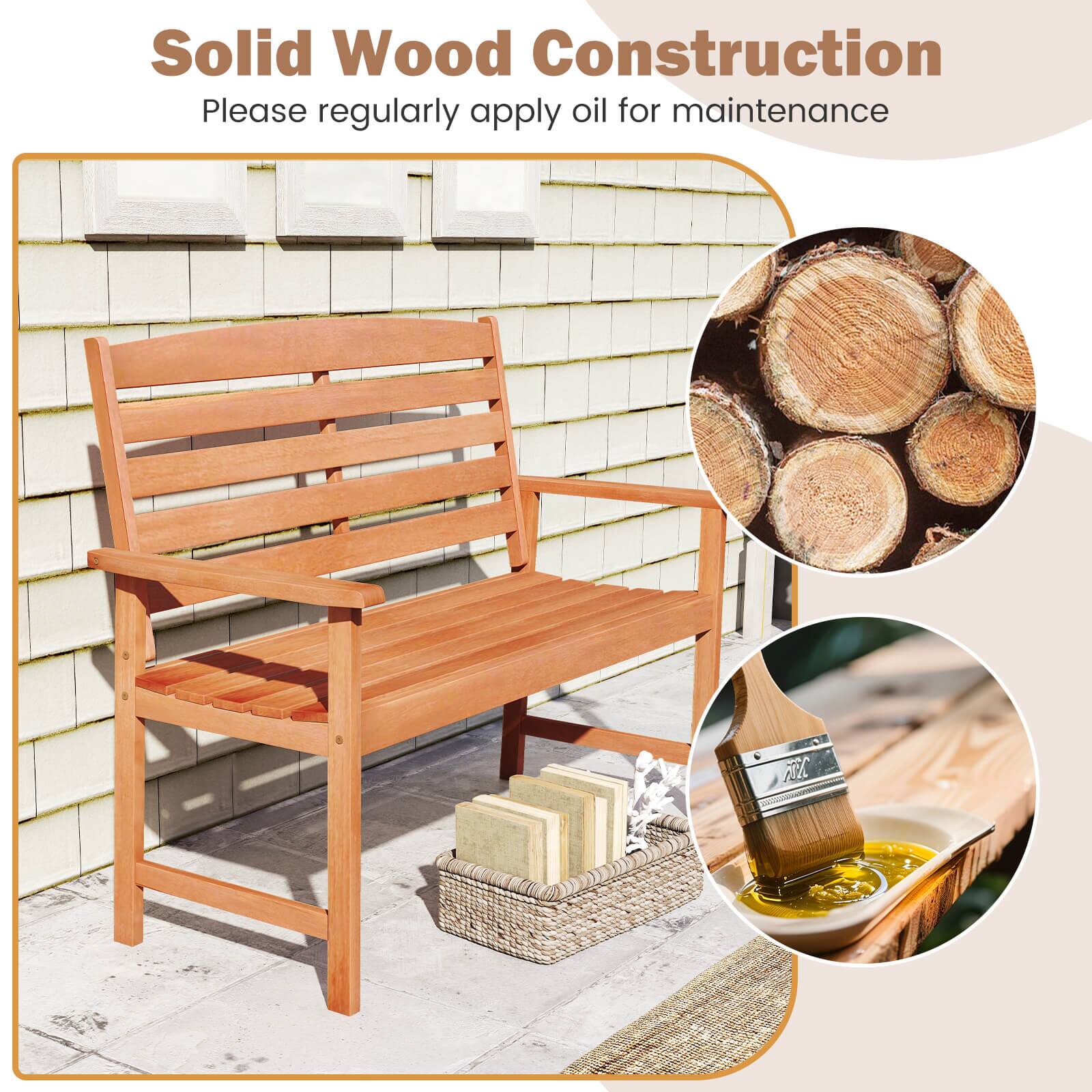 Solid Wood Construction
Please regularly apply oil for maintenance
