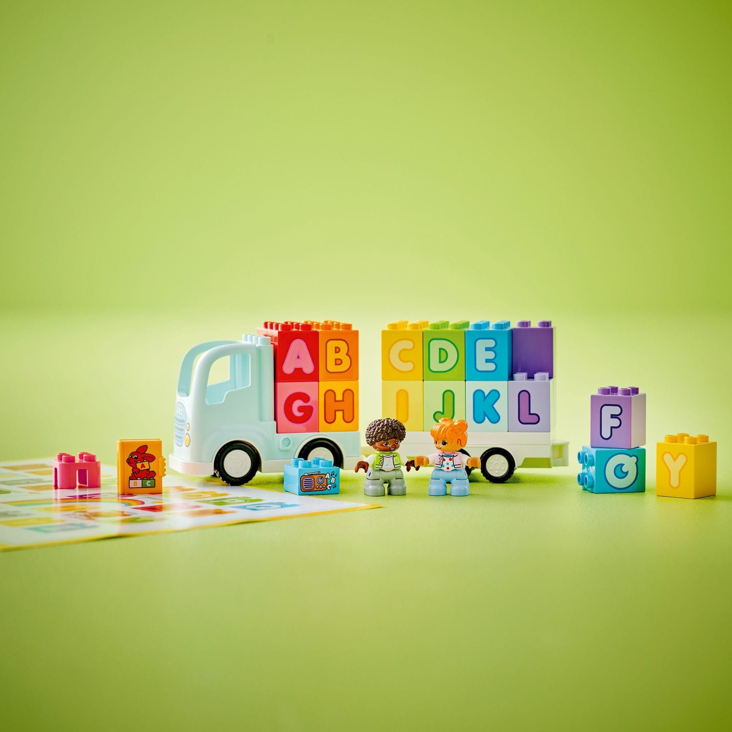Left. LEGO - DUPLO Town Alphabet Truck Toy, Toddler Education Toy 10421.