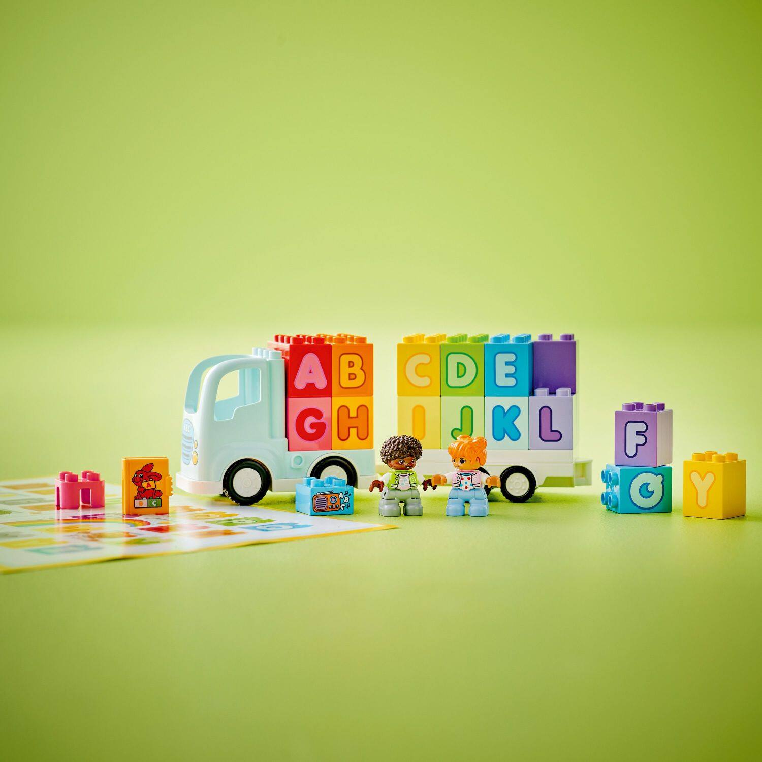 Left. LEGO - DUPLO Town Alphabet Truck Toy, Toddler Education Toy 10421.