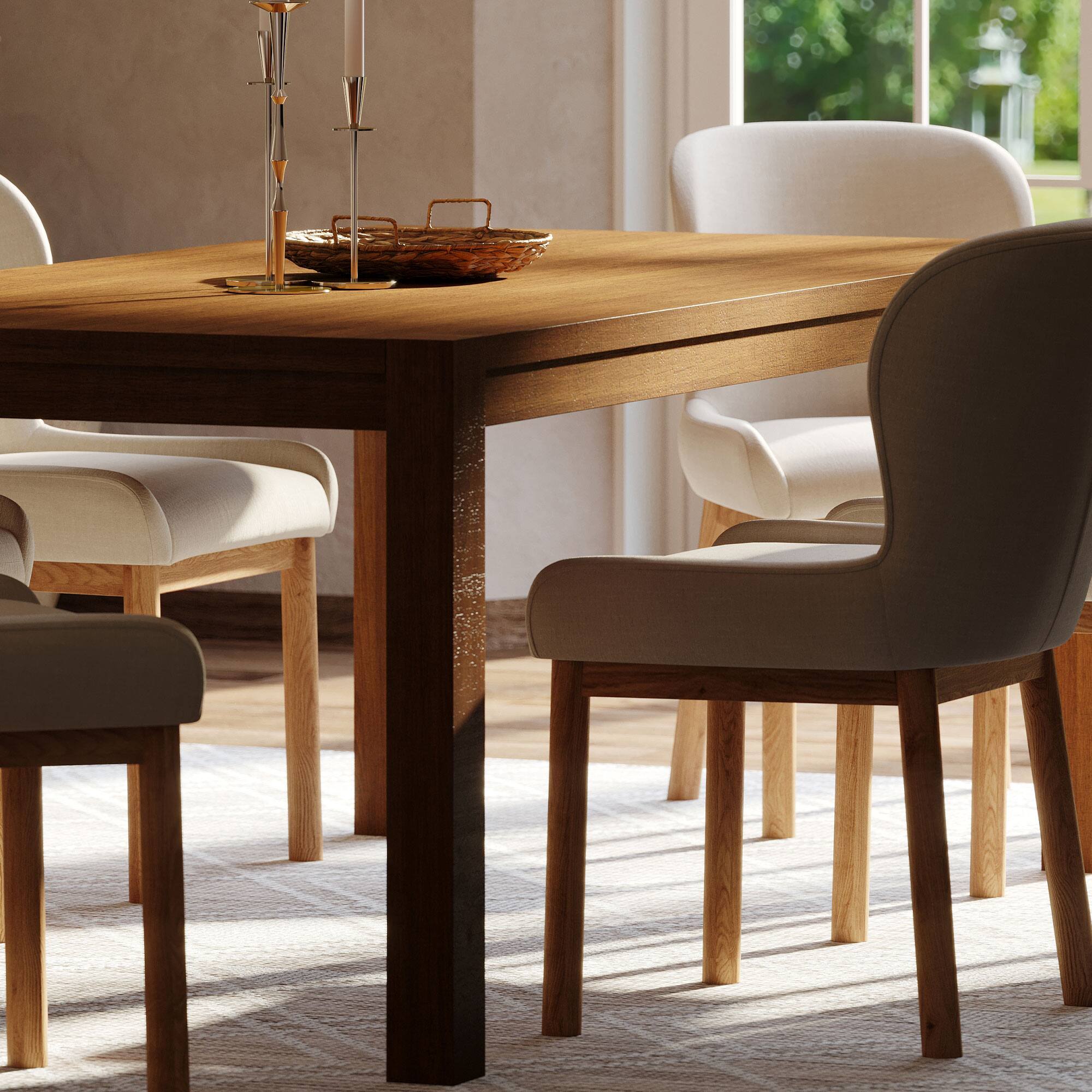 Alt View 10. Maven Lane - Maven Lane Cleo Contemporary Wooden Dining Table in Refined Natural Finish - Natural.