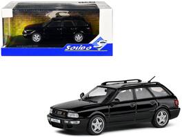 1995 Audi Avant RS2 Brilliant with Roofrack 1/43 Diecast Model Car by Solido - Black