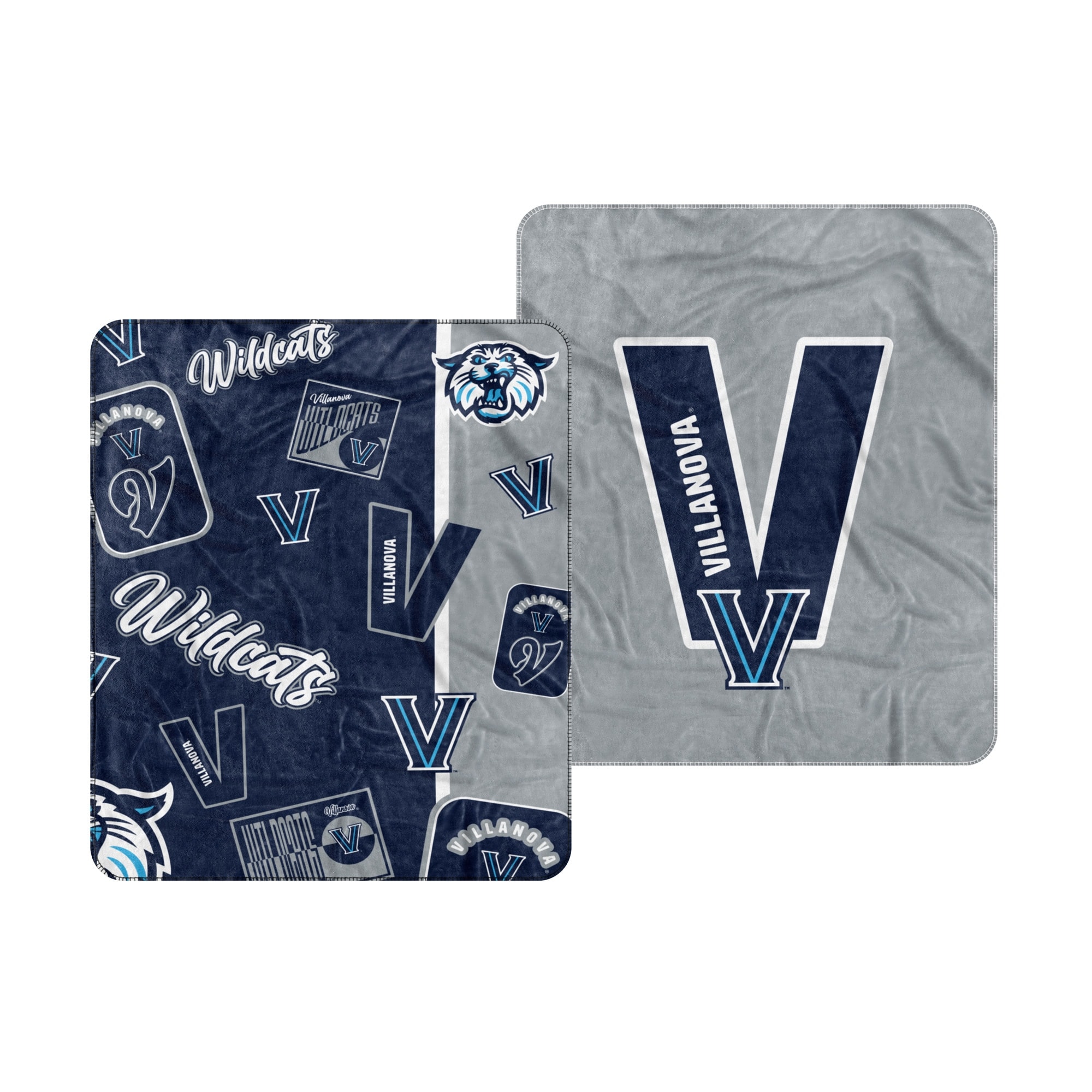 Logo Brands - Villanova Wildcats 50" x 60" Dream Weave Throw Blanket - Navy