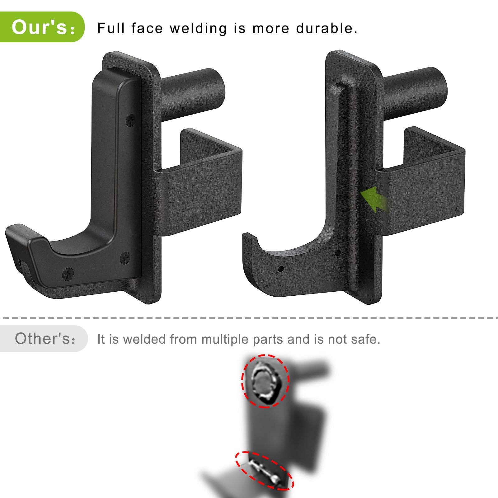 Our's: Full face welding is more durable.

Other's: It is welded from multiple parts and is not safe.