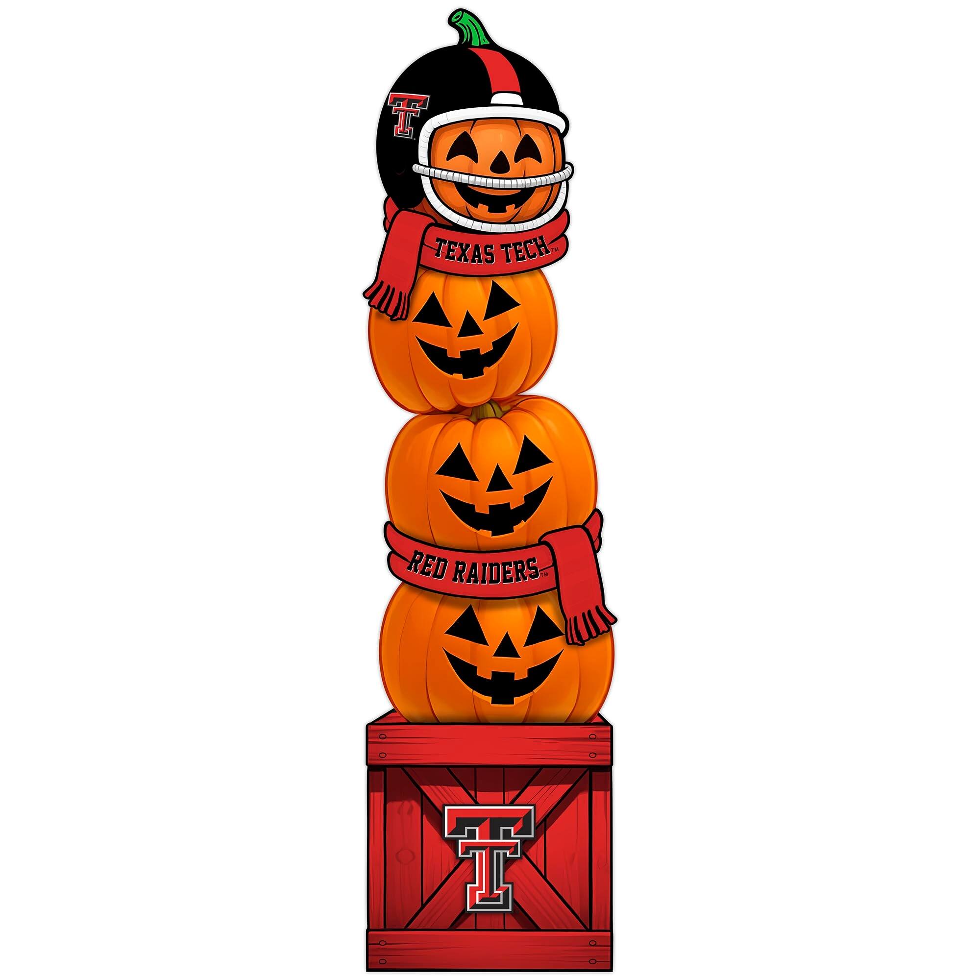 Fan Creations - Texas State Technical College 31" Stacked Pumpkin Leaner - Multicolor