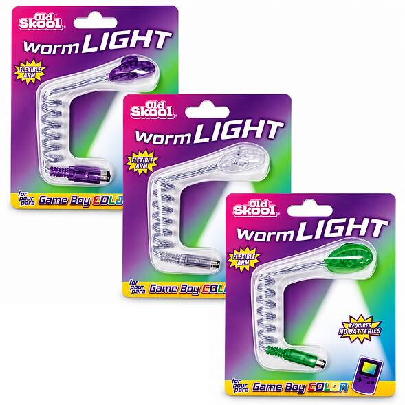Old Skool Worm Light For Game Boy Color (1 x Random Color) - Best Buy
