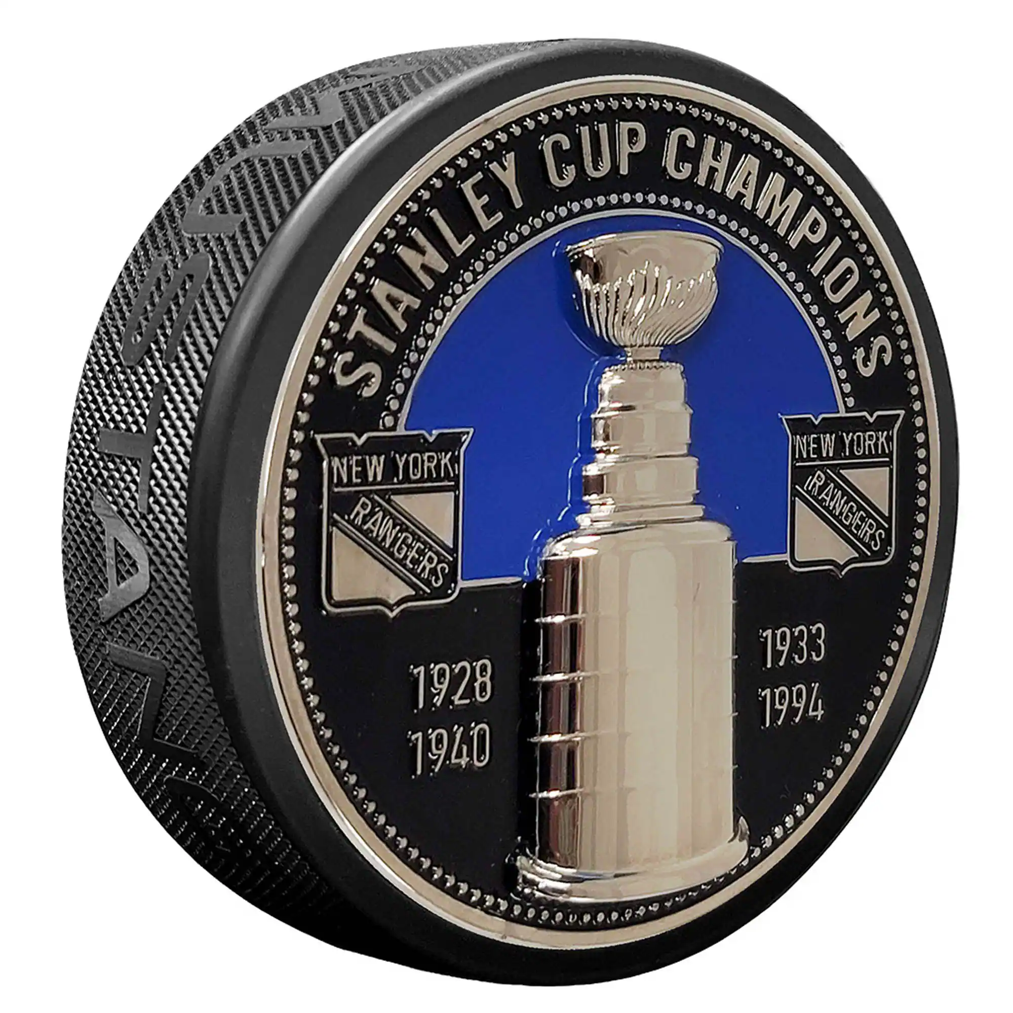 Mustang Drinkware - New York Rangers Stanley Cup Medallion Puck - Multicolor