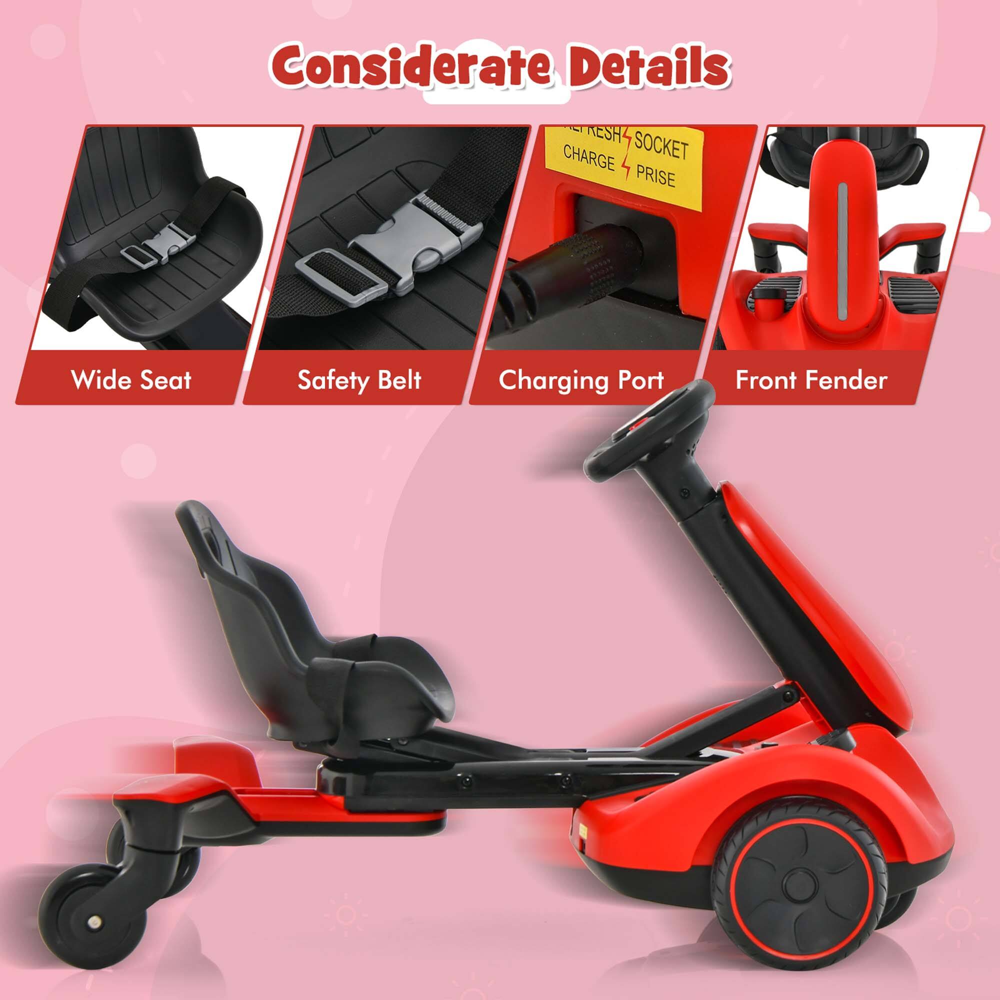 Considerate Details

- Wide Seat
- Safety Belt
- Charging Port
- Front Fender

NESH CHARGE SOCKET PRISE