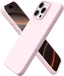 Ornarto - Designed for iPhone 16 Pro Max Case 6.9", Liquid Silicone Full Covered Protective Case - Chalk Pink