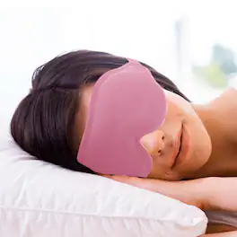 Tooloton - 3D Contoured Sleep Mask for Side Sleepers with Lash Extensions, Adjustable Blackout Eye Shade - Pink