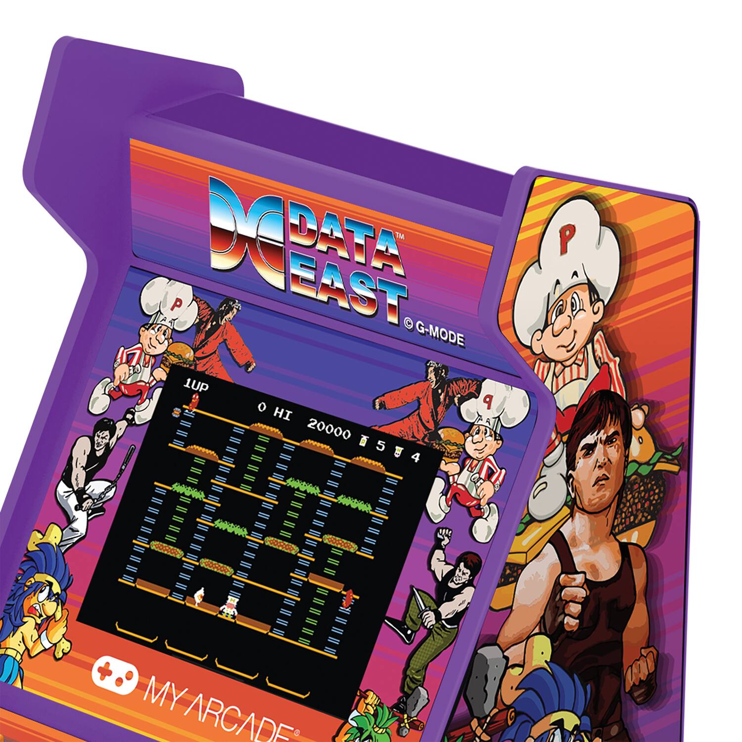 DC DATA EAST™ G-MODE  
1UP  
HI 20000  
5 4  
P  
MY ARCADE