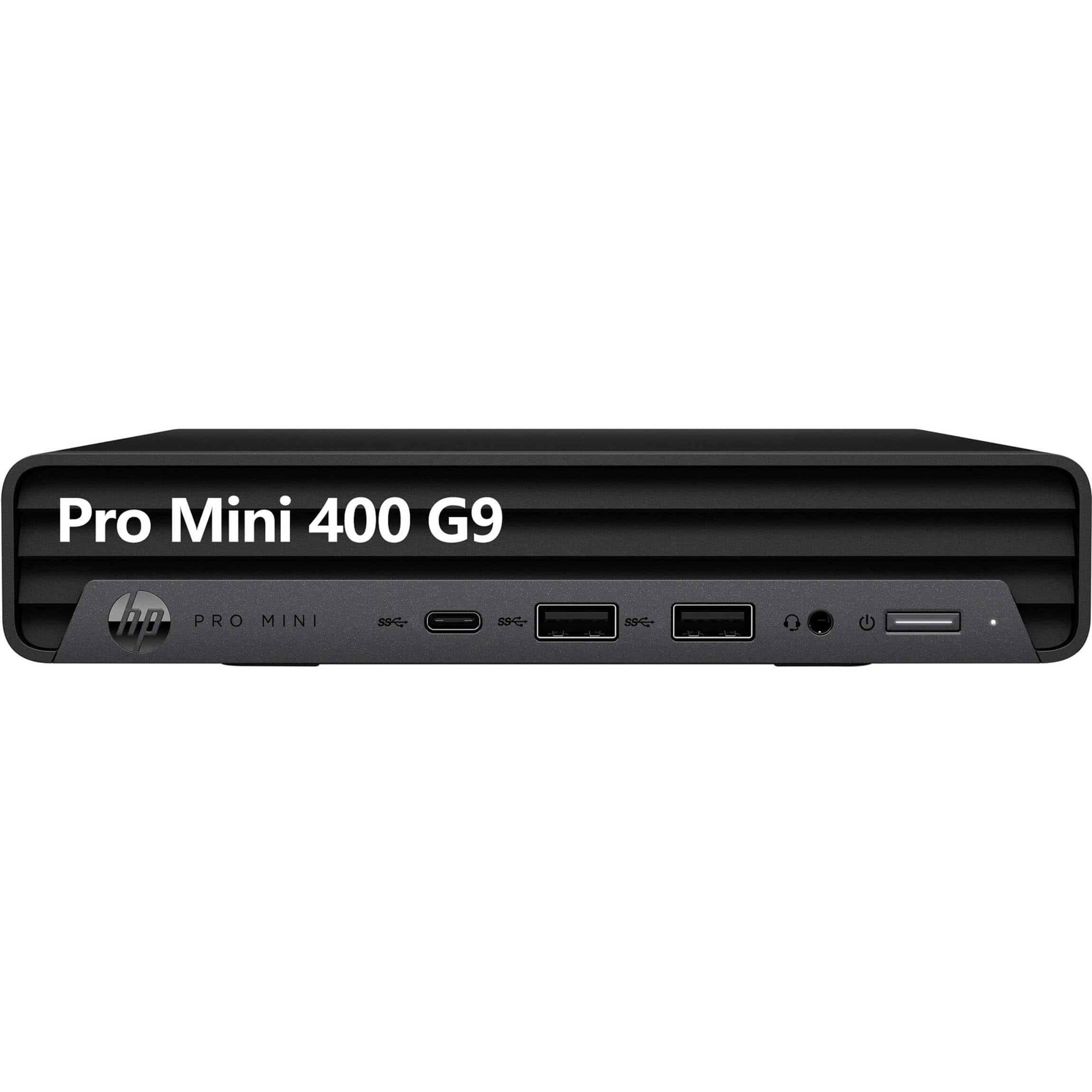 HP - Pro Mini 400 G9 Business Mini Desktop, 12th Gen Intel Hexa-Core i5-12500T, 16GB RAM, 256GB SSD, WiFi 6 Bluetooth 5.2 - Black