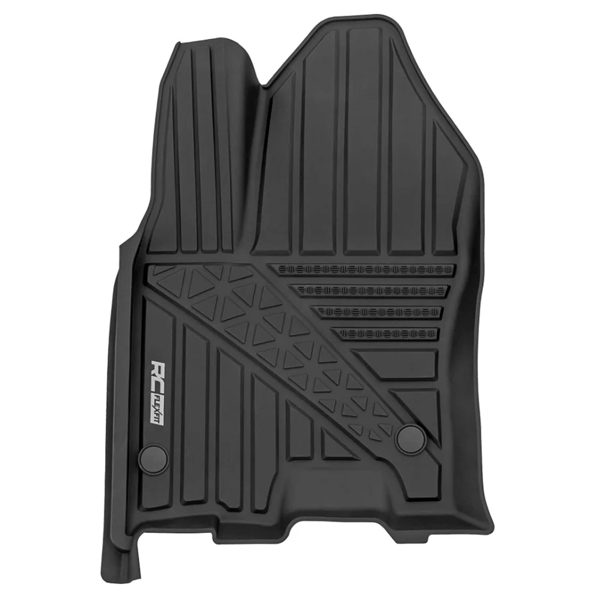 Alt View 3. Reds Spade - Flex fit Front Floor Mats For Ram Crew Cab Custom All weather Non slip Tpe Liners With Spill Saver Lip - Front Only.