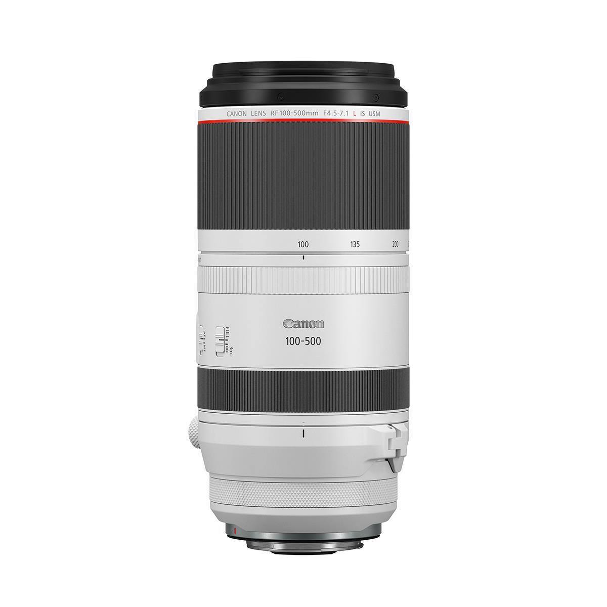 CANON LENS RF100-500mm F4.5-7.1 L IS USM  
100  
135  
200  
Canon 100-500
