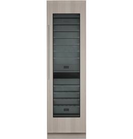 Monogram - 91-Bottle Built-In Dual Zone Wine Cooler with 13 Full Extension Shelves - Custom Panel Ready