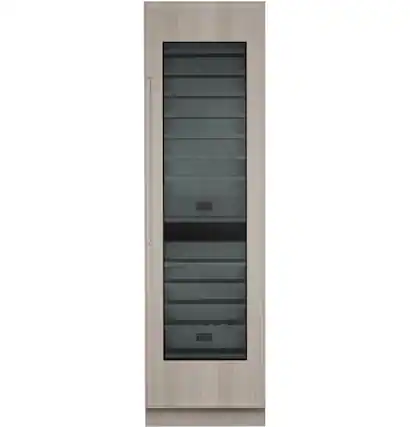 Front. Monogram - 91-Bottle Built-In Dual Zone Wine Cooler with 13 Full Extension Shelves - Custom.