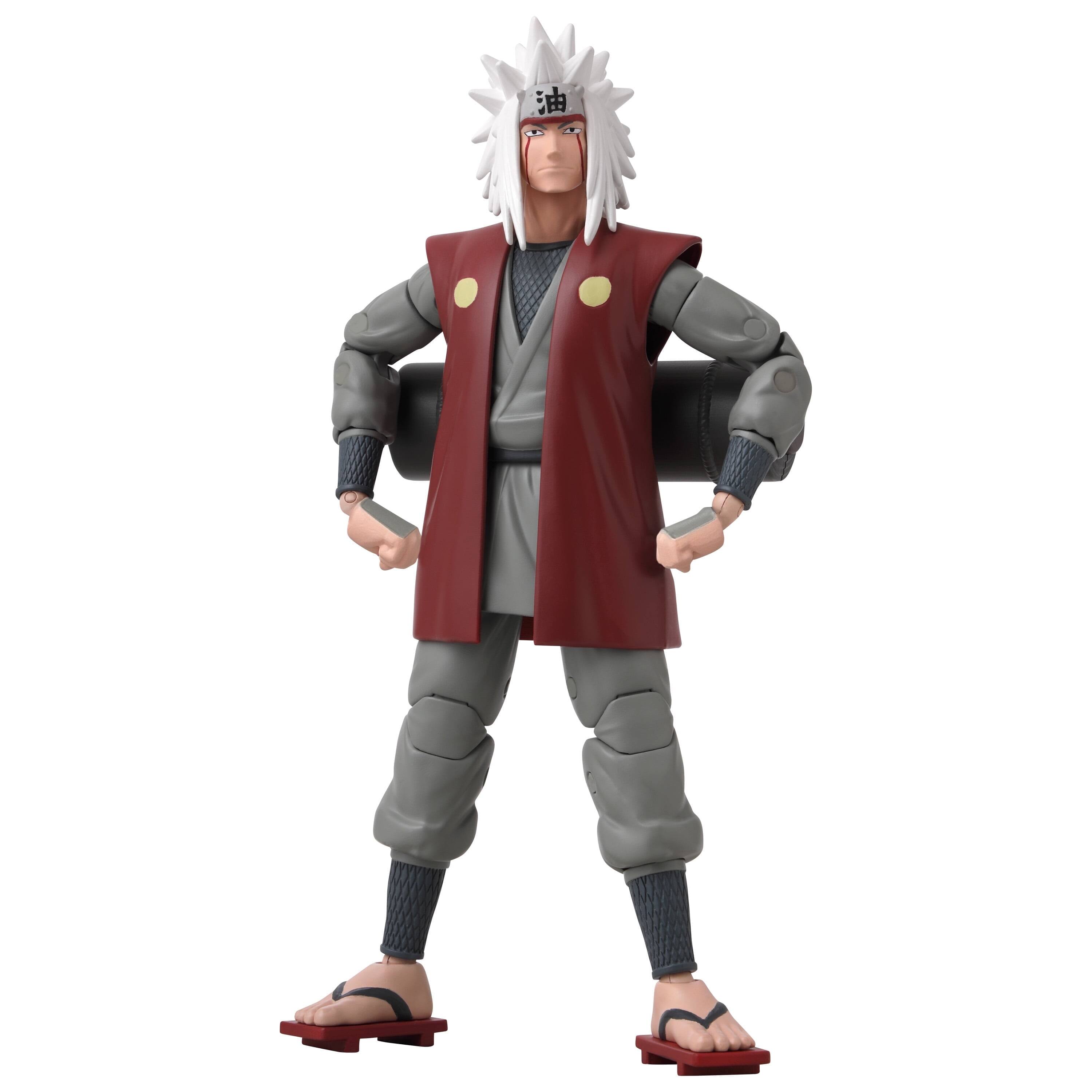 Front. Bandai - ANIME HEROES - Naruto Uzumaki - Jiraiya Action Figure - Multicolor.