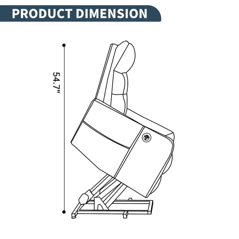 PRODUCT DIMENSION  
54.7"