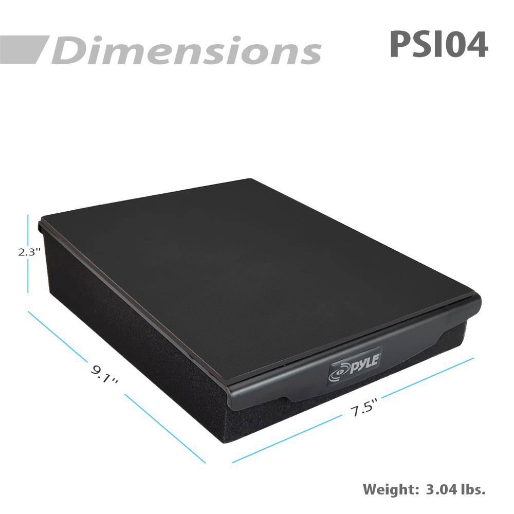 Dimensions PSI04  
2.3" x 9.1" x 7.5"  
Weight: 3.04 lbs.