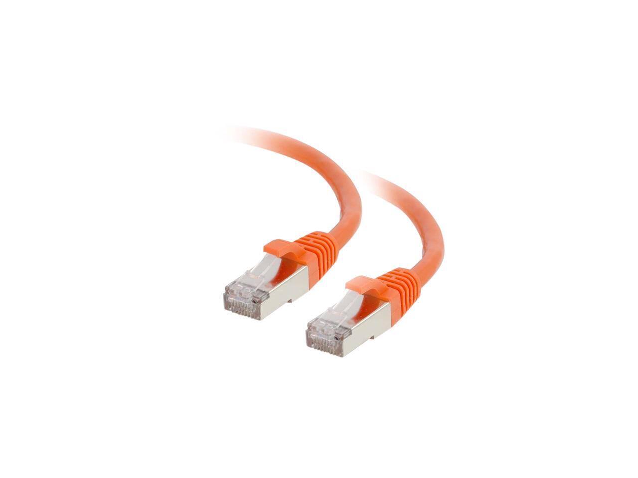 Front. Cables to Go - C2G / Cables to Go 00880 Cat6 Snagless Shielded (STP) Network Patch Cable, Orange (5 Feet/1.52 Meters).