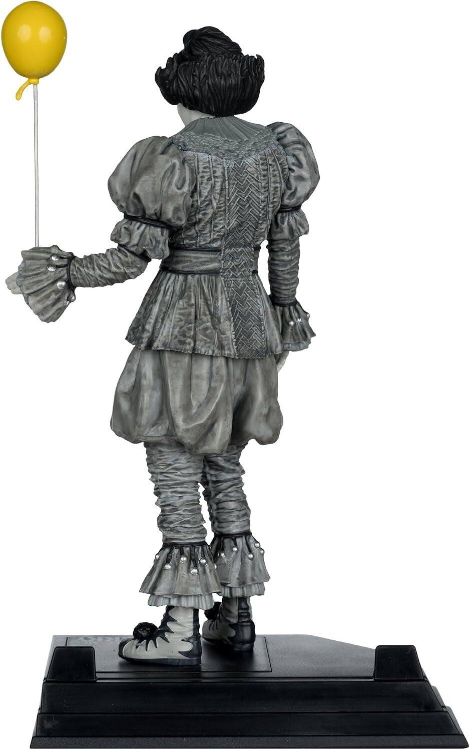 Alt View 5. McFarlane Toys - McFarlane Toys: Movie Maniacs Welcome to Derry IT - Pennywise Figure - Black and White.