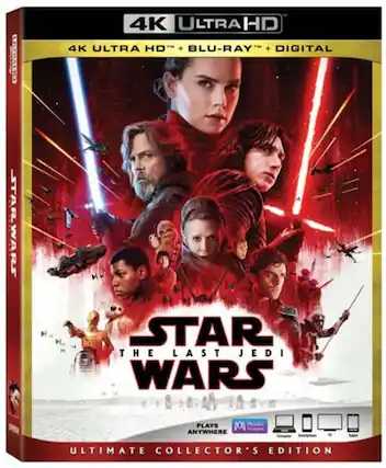 Front. Star Wars: Episode VIII: The Last Jedi - 4K Blu-Ray.