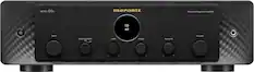 The text on the image reads: "Model: marantz Network Integrated Amplifier CD 40 INPUT VOLUME SOURCE DIRECT OFF CABASS TREBLE BALANCE."