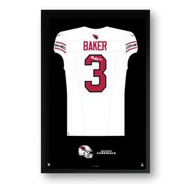 Sporticulture - Budda Baker Arizona Cardinals 14" x 20" Framed Jersey Art Print - Multicolor