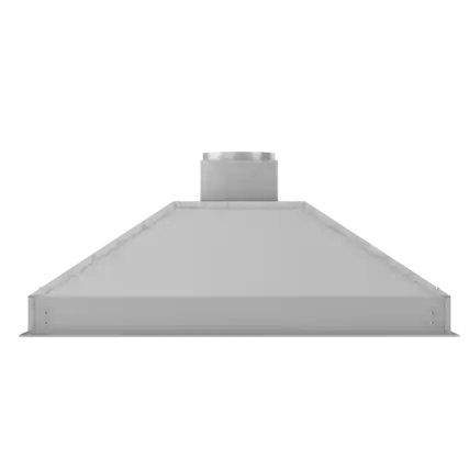 Front. ZLINE - 46" Externally Vented Range Hood - Brushed Stainless Steel.