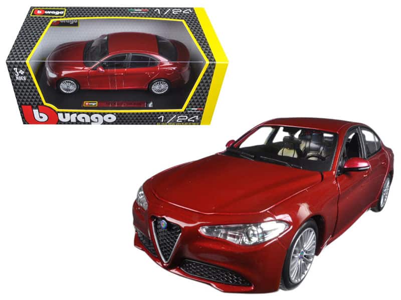 2016 Alfa Romeo Giulia Burgundy 1/24 Diecast Model Car by Bburago price history on PriceWatchPro