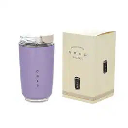 12OZ SMEG Stainless Steel Insulated Vacuum Coffee Wall Travel Mug - Purple