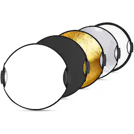 Neewer - 22" 5-in-1 Collapsible Light Reflector, w/ Handle Grip, RF-56II